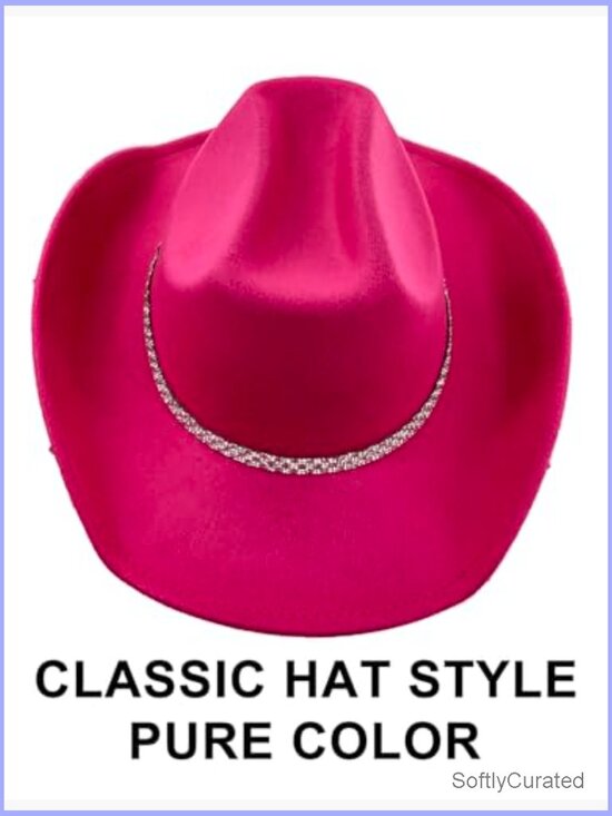 Cowboy Hat with Sparkly Stars & Rhinestone Belt Sunglasses Bandanas main image 6